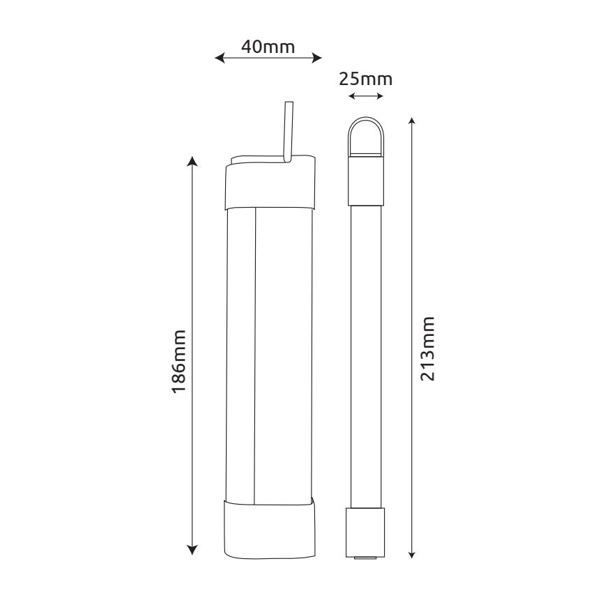 Globo - LED Ladattava under keittiö kaappi kevyt 3in1 LED/2W/5V 3000/4000/7000K 800 mAh
