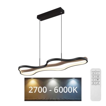 Globo - Himmennettävä LED-kattokruunu johdossa LED/30W/230V 2700-6000K + kauko-ohjaus