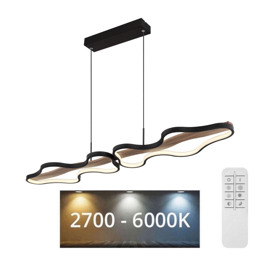 Globo - Himmennettävä LED-kattokruunu johdossa LED/36W/230V 2700-6000K + kauko-ohjaus
