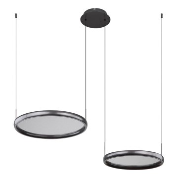 Globo - Himmennettävä LED-kattokruunu johdossa LED/50W/230V 2700-6000K musta + kauko-ohjaus