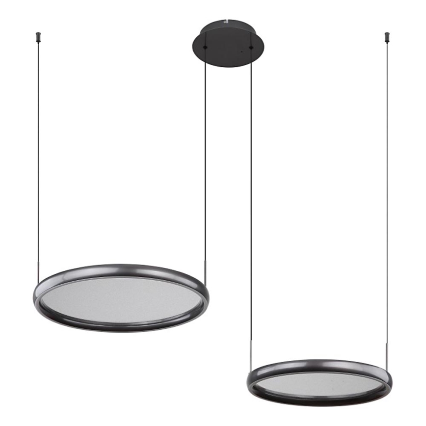 Globo - Himmennettävä LED-kattokruunu johdossa LED/50W/230V 2700-6000K musta + kauko-ohjaus