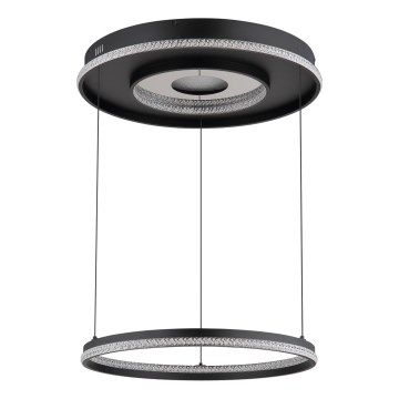 Globo - Himmennettävä LED-kattokruunu johdossa LED/54W/230V 2700-6500K halkaisija 60 cm musta + kauko-ohjaus