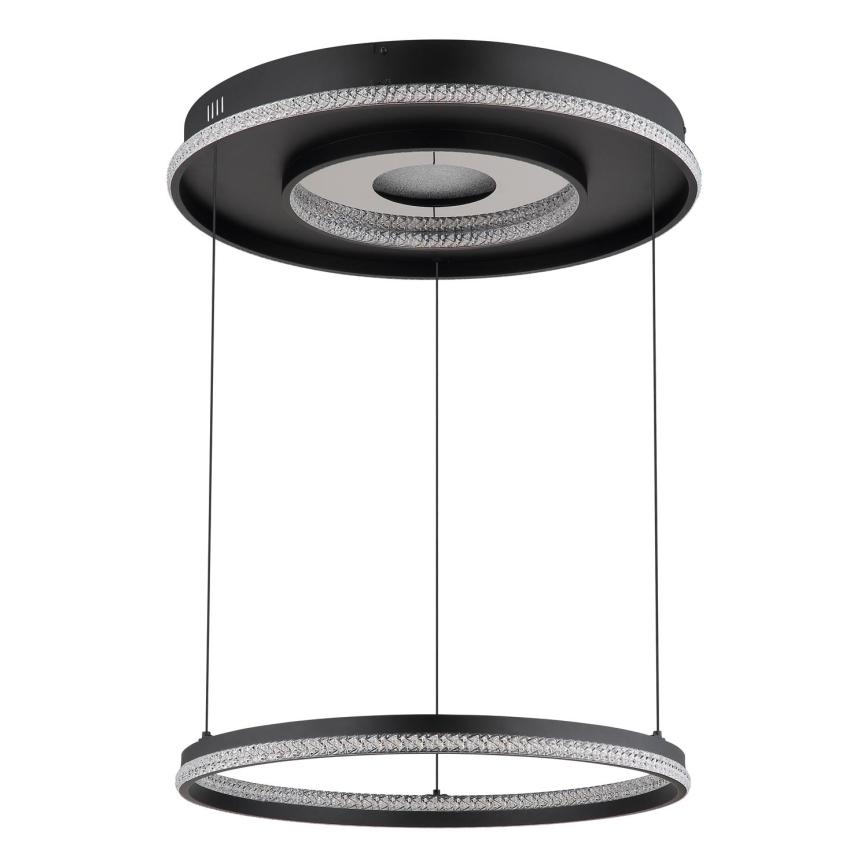 Globo - Himmennettävä LED-kattokruunu johdossa LED/54W/230V 2700-6500K halkaisija 60 cm musta + kauko-ohjaus