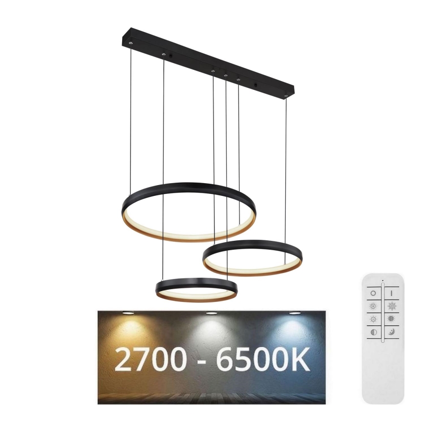 Globo - Himmennettävä LED-kattokruunu johdossa LED/55W/230V 2700-6000K + kauko-ohjaus