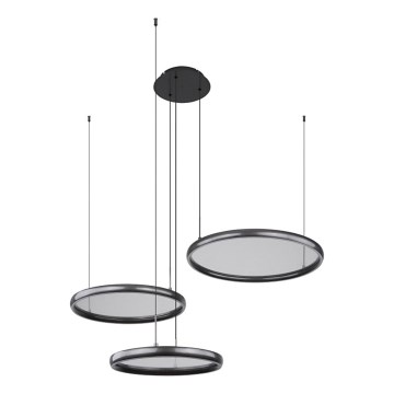 Globo - Himmennettävä LED-kattokruunu johdossa LED/55W/230V 2700-6000K musta + kauko-ohjaus