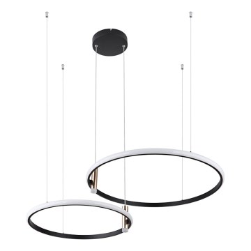 Globo - Himmennettävä LED-kattokruunu johdossa LED/55W/230V 2700-6000K musta + kauko-ohjaus