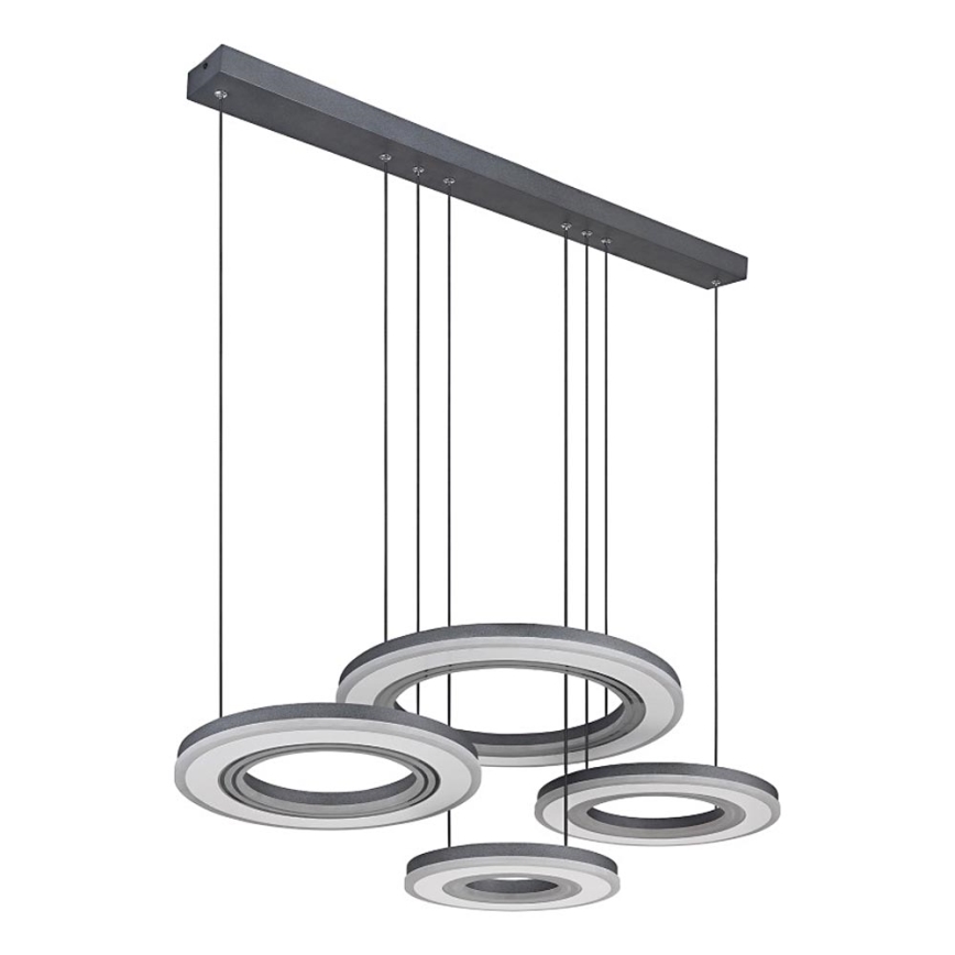 Globo - Himmennettävä LED-kattokruunu johdossa LED/80W/230V 2700-6000K musta + kauko-ohjaus