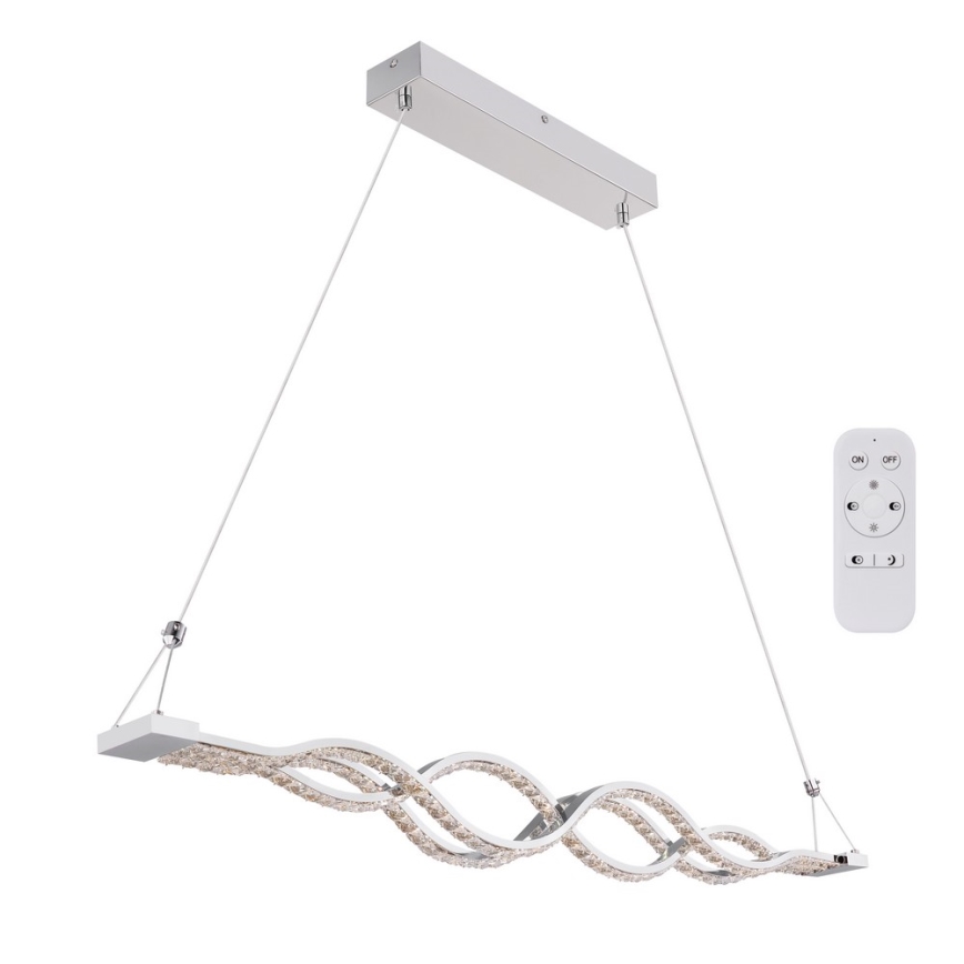Globo - Himmennettävä LED-kattokruunu narussa 1xLED/30W/230V + kauko-ohjaus