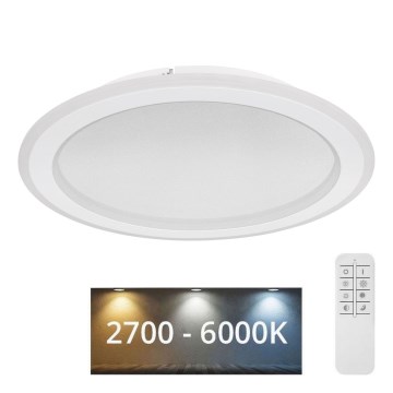 Globo - Himmennettävä LED-kattovalaisin LED/24W/230V 2700-6000K + kauko-ohjaus