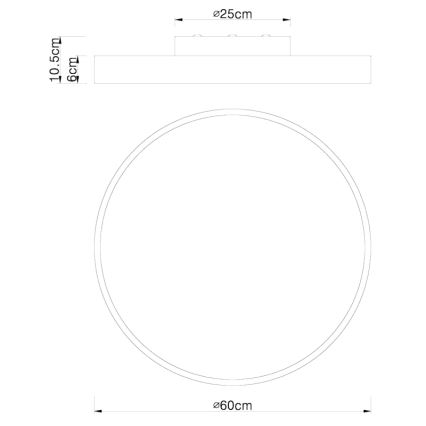 Globo - LED himmennettävä kattovalaisin LED/48W/230V 3000-6000K + kaukosäädin