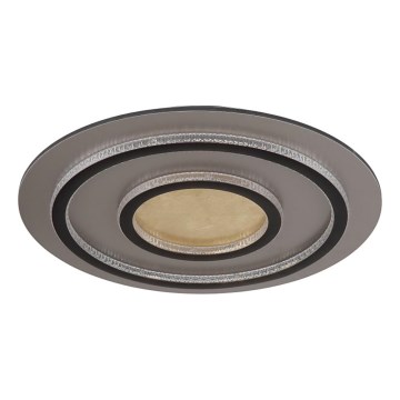 Globo - Himmennettävä LED-kattovalaisin LED/60W/230V 3000–6500K, halkaisija 55 cm, musta + kaukosäädin