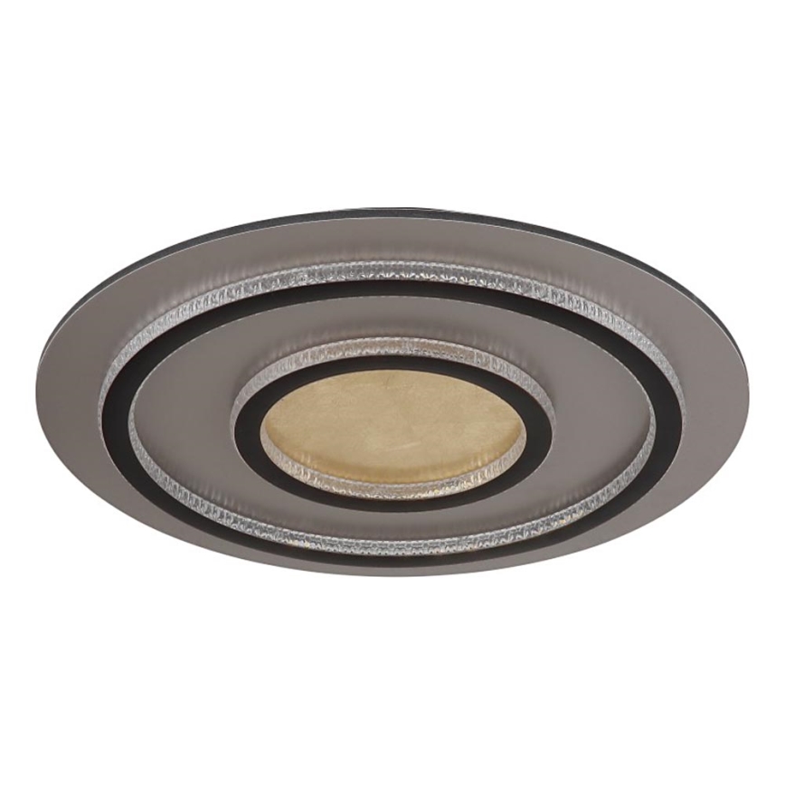 Globo - Himmennettävä LED-kattovalaisin LED/60W/230V 3000–6500K, halkaisija 55 cm, musta + kaukosäädin