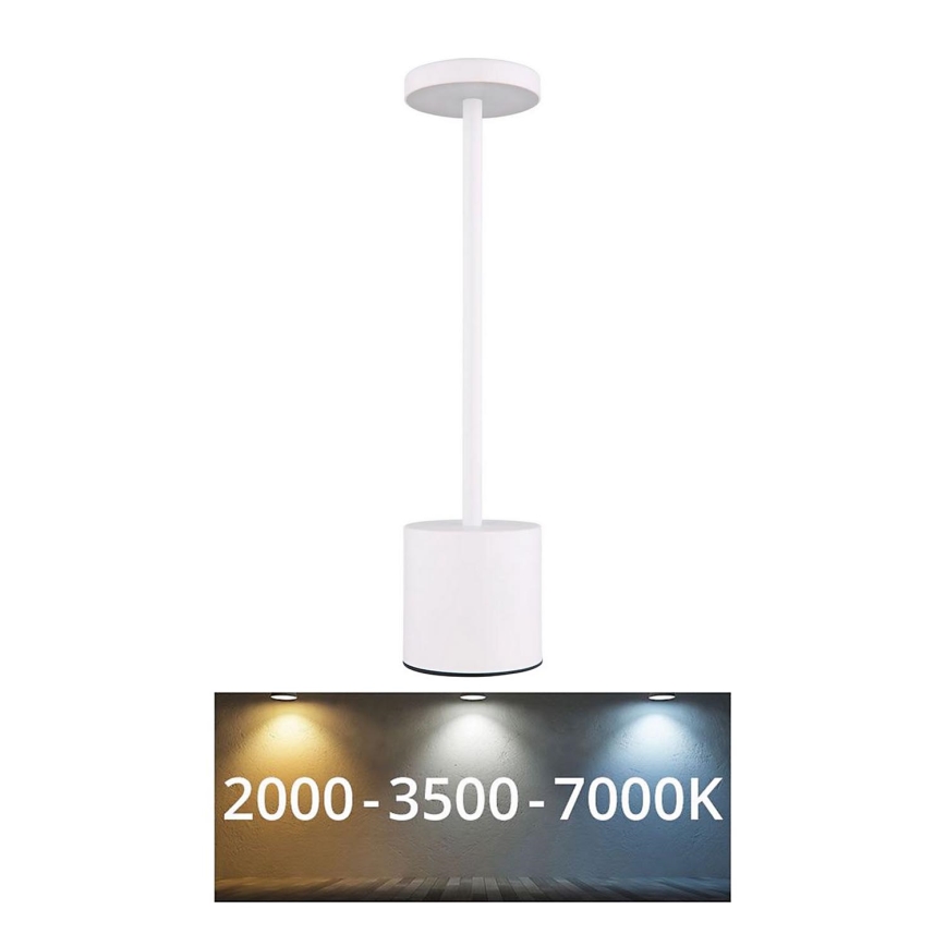 Globo - Himmennettävä LED-kosketuspöytävalaisin LED/1,2W/3,7V 2000K/3500K/7000K 1200 mAh USB valkoinen