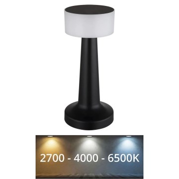 Globo - Himmennettävä LED-kosketuspöytävalaisin LED/1W/3,7V 2700K/4000K/6500K 800 mAh USB musta