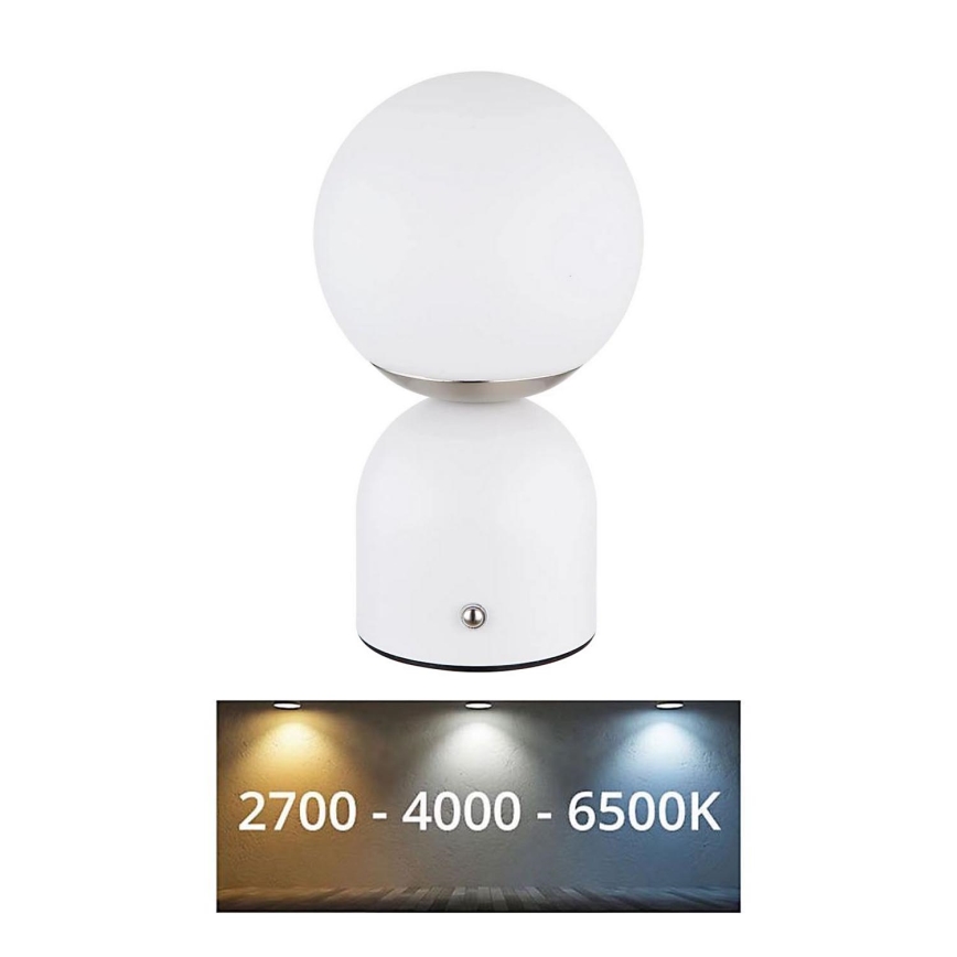 Globo - Himmennettävä LED-kosketuspöytävalaisin LED/2,5W/3,7V 2700/4000/6500K 1800 mAh USB valkoinen