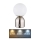Globo - Himmennettävä LED-kosketuspöytävalaisin LED/2,5W/3,7V 2700K/4000K/6500K 1800 mAh USB mattakromi