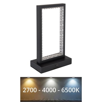 Globo - Himmennettävä LED-kosketuspöytävalaisin LED/3W/3,7V 2700K/4000K/6500K 1800 mAh USB musta
