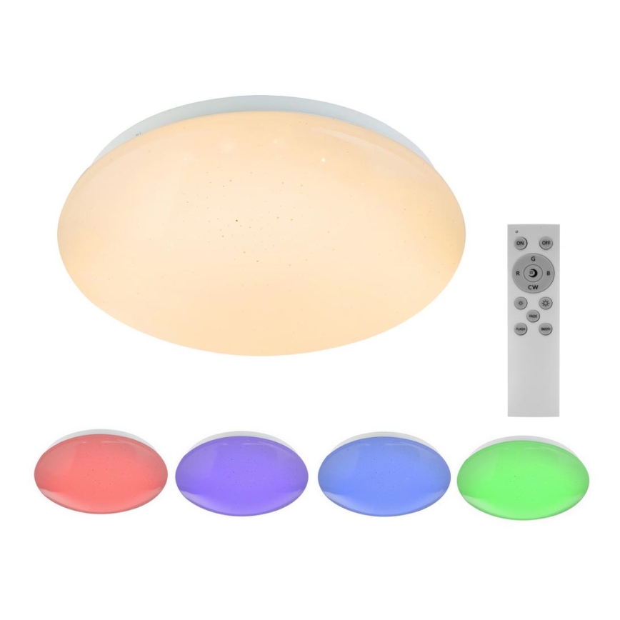 Globo - Himmennettävä LED-RGB-kattovalaisin 1xLED/12W/230V + 1xLED/3W