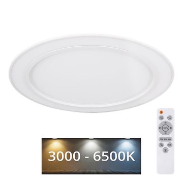 Globo - Himmennettävä LED-RGB-kattovalaisin LED/26W/230V + LED/26W + kauko-ohjaus