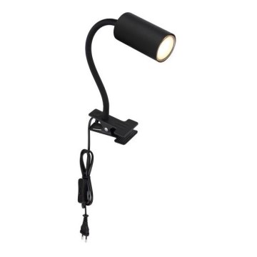 Globo - Joustava lamppu pidikkeellä 1xGU10/25W/230V musta