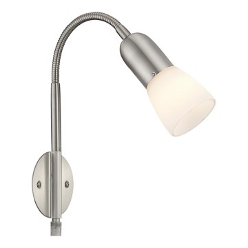 Globo - Joustava pöytävalaisin 1xE14/40W/230V mattakromi