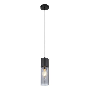 Globo - Kattokruunu johdossa 1xE27/25W/230V halkaisija 10,5 cm musta