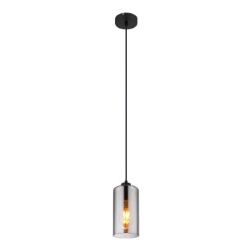 Globo - Kattokruunu johdossa 1xE27/25W/230V halkaisija 11 cm musta
