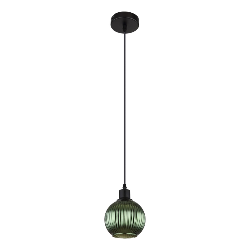 Globo - Kattokruunu johdossa 1xE27/25W/230V halkaisija 15 cm vihreä