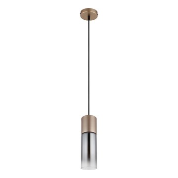 Globo - Kattokruunu johdossa 1xE27/25W/230V pronssi halkaisija 10 cm