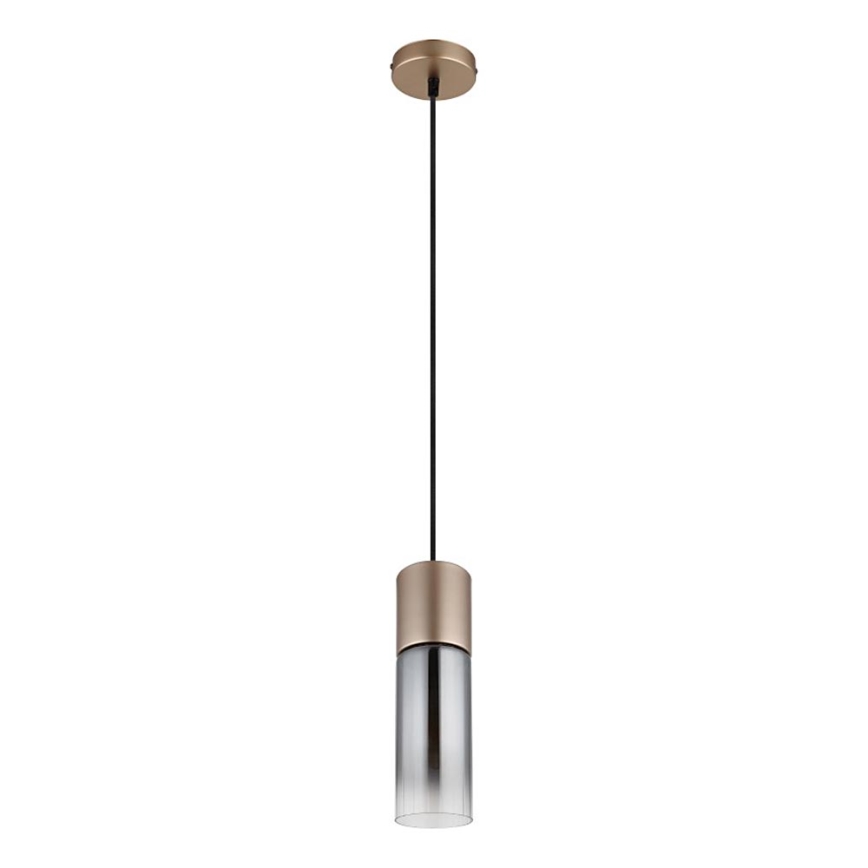 Globo - Kattokruunu johdossa 1xE27/25W/230V pronssi halkaisija 10 cm