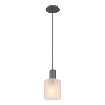 Globo - Kattokruunu johdossa 1xE27/40W/230V halkaisija 18 cm valkoinen