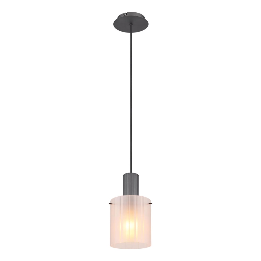Globo - Kattokruunu johdossa 1xE27/40W/230V halkaisija 18 cm valkoinen