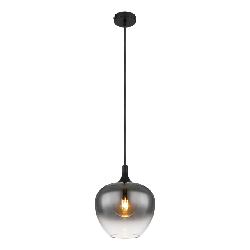 Globo - Kattokruunu johdossa 1xE27/40W/230V halkaisija 24 cm musta