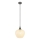 Globo - Kattokruunu johdossa 1xE27/40W/230V halkaisija 24 cm valkoinen/antrasiitti