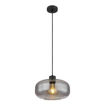Globo - Kattokruunu johdossa 1xE27/40W/230V halkaisija 28 cm harmaa