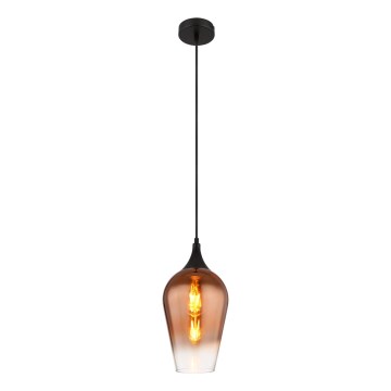 Globo - Kattokruunu johdossa 1xE27/60W/230V halkaisija 18 cm kupari