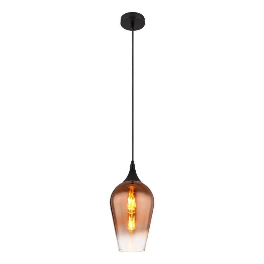 Globo - Kattokruunu johdossa 1xE27/60W/230V halkaisija 18 cm kupari