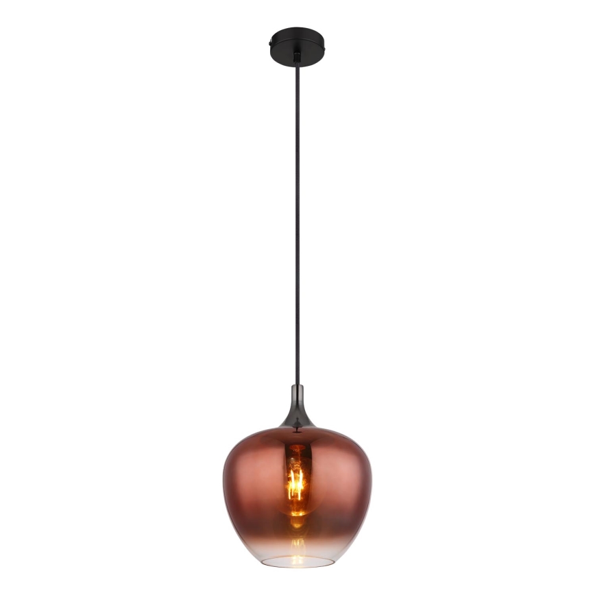 Globo - Kattokruunu johdossa 1xE27/60W/230V halkaisija 24 cm kupari