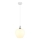 Globo - Kattokruunu johdossa 1xE27/60W/230V halkaisija 24 cm valkoinen