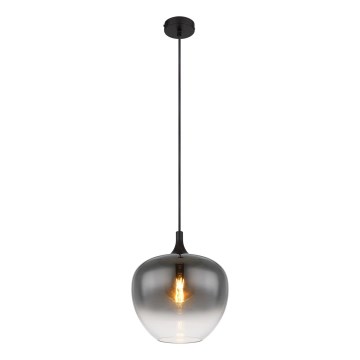 Globo - Kattokruunu johdossa 1xE27/60W/230V halkaisija 29 cm musta