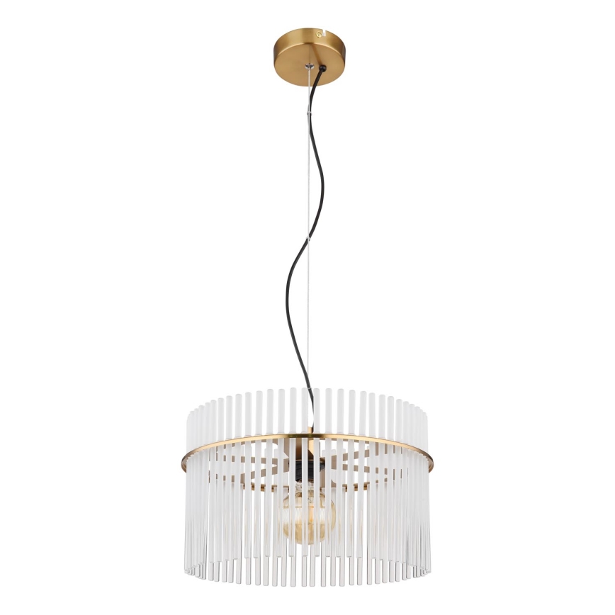 Globo - Kattokruunu johdossa 1xE27/60W/230V halkaisija 40 cm kulta