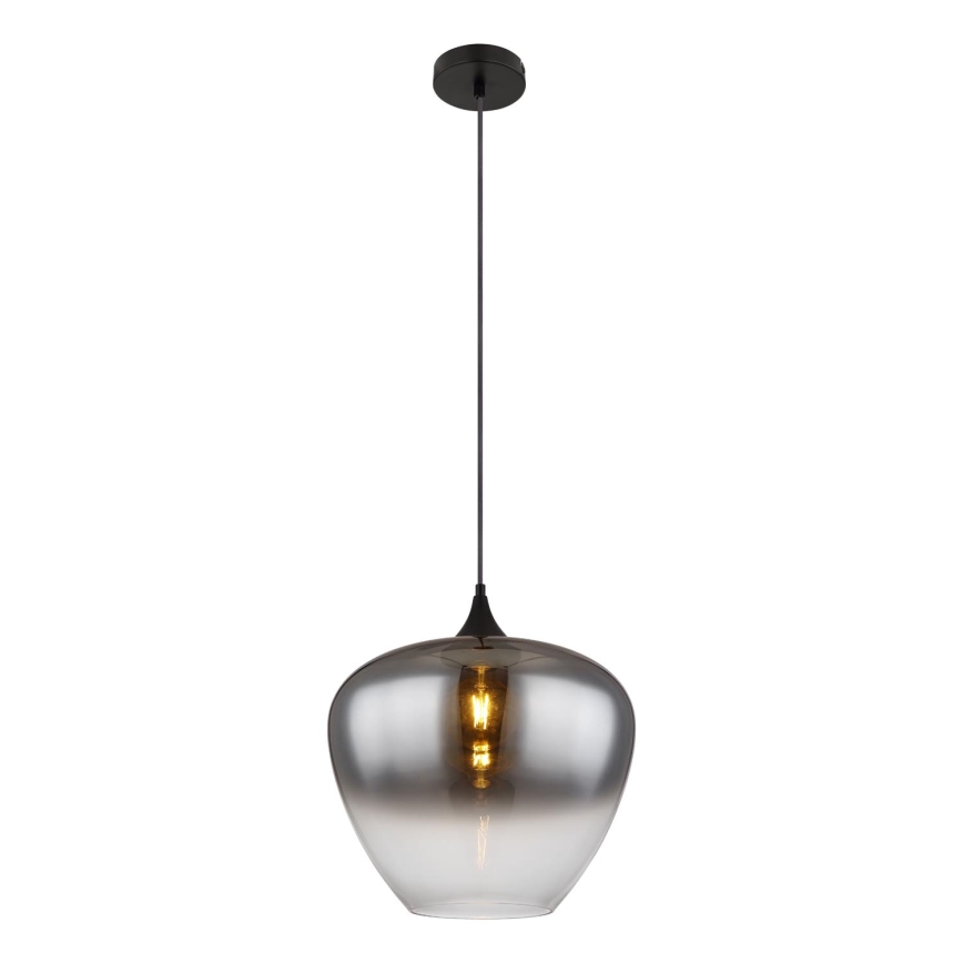 Globo - Kattokruunu johdossa 1xE27/60W/230V halkaisija 40 cm musta