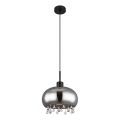 Globo - Kattokruunu johdossa 1xE27/9W/230V halkaisija 28 cm musta