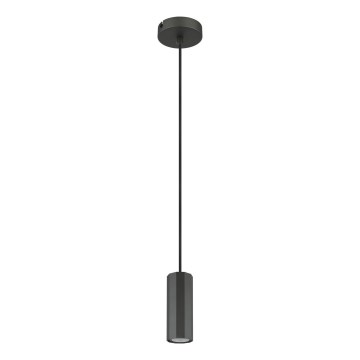 Globo - Kattokruunu johdossa 1xGU10/25W/230V musta