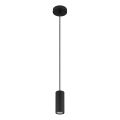 Globo - Kattokruunu johdossa 1xGU10/25W/230V musta