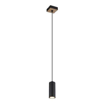 Globo - Kattokruunu johdossa 1xGU10/35W/230V musta/ruskea