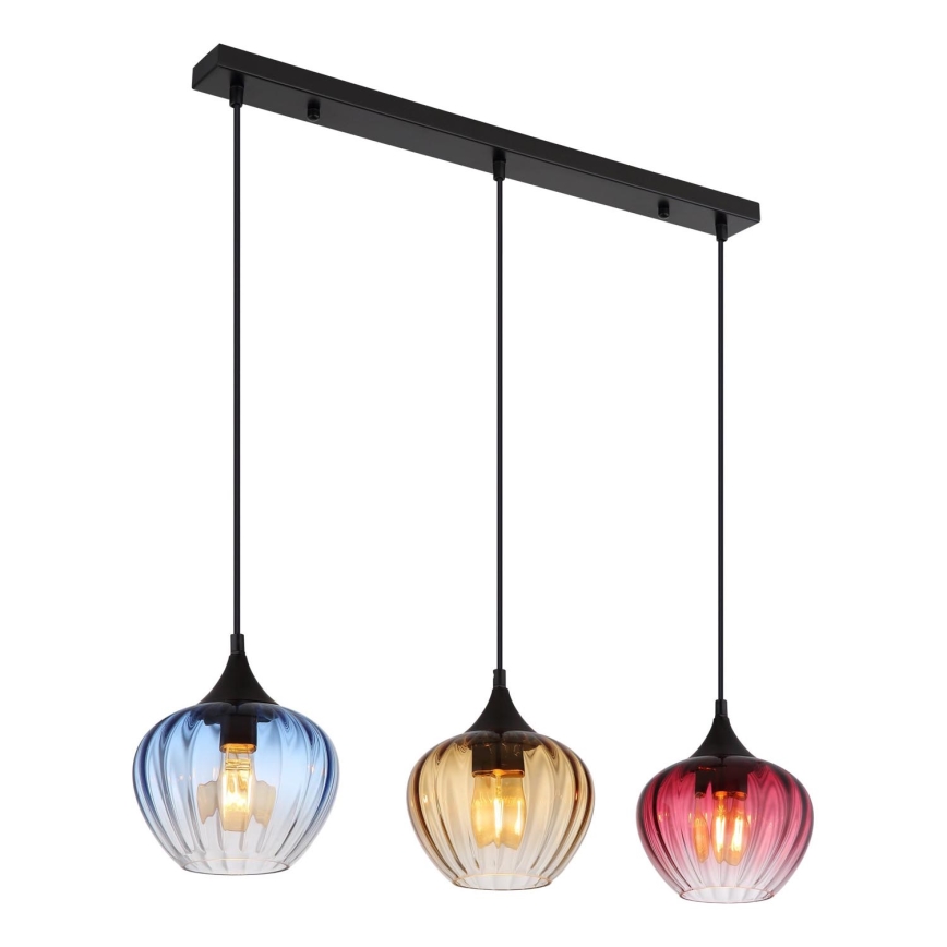 Globo - Kattokruunu johdossa 3xE27/60W/230V