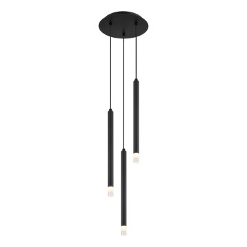 Globo - Kattokruunu johdossa 3xG9/4W/230V halkaisija 24 cm musta