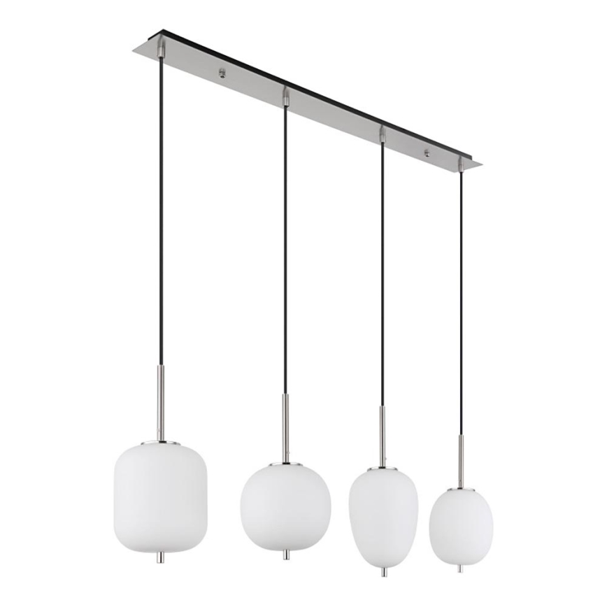 Globo - Kattokruunu johdossa 4xE14/40W/230V valkoinen