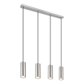 Globo - Kattokruunu johdossa 4xGU10/35W/230V mattakromi